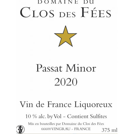 Passat Minor 2020 - Carton de 6 bouteilles de 0,375 CL