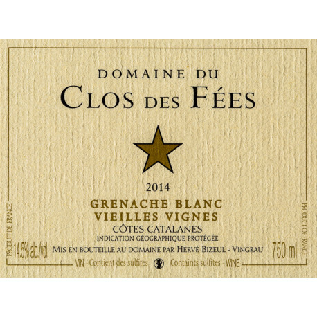 Vieilles Vignes 2014  Blanc - Magnum Caisse Bois