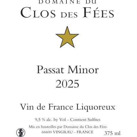 Passat Minor 2025 - Carton de 6 bouteilles de 0,375 CL